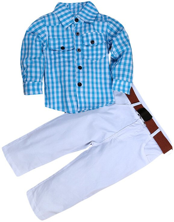 Boys Cotton Shirt & Pant Set