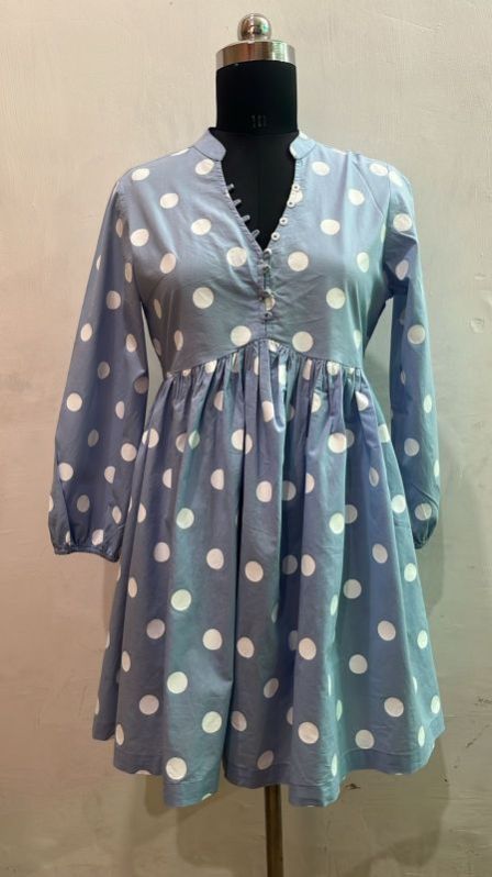 Flared Polka Dot Dress