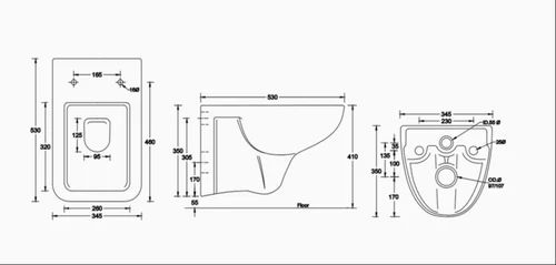 Cruse 4004 Wall Hung Closet