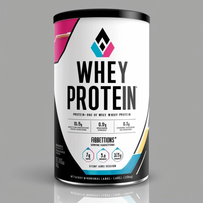 Protein Powder Printed Tin Container