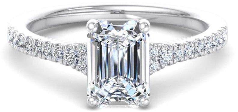 Radiant Cut Solitaire Diamond Engagement Ring