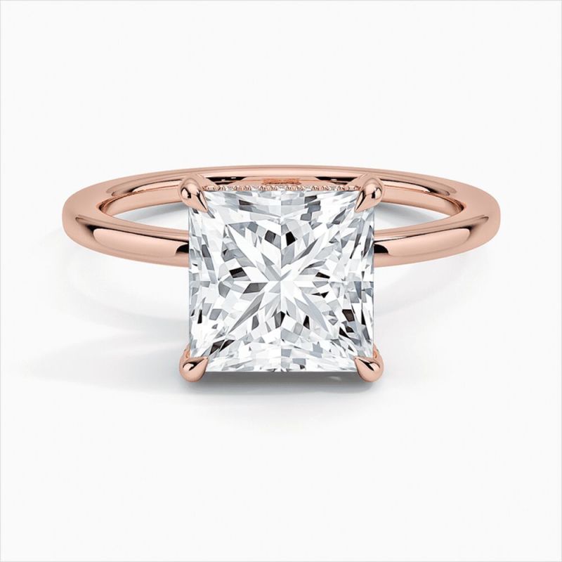 14K Yellow Gold Solitaire Diamond Ring