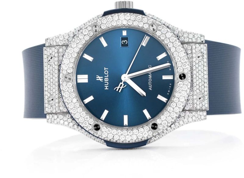 Hublot Round Moissanite Diamond Watch