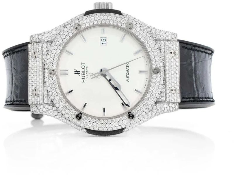 Hublot Classic Round Diamond Stud Watch
