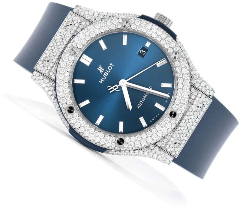 Hublot Round Moissanite Diamond Watch