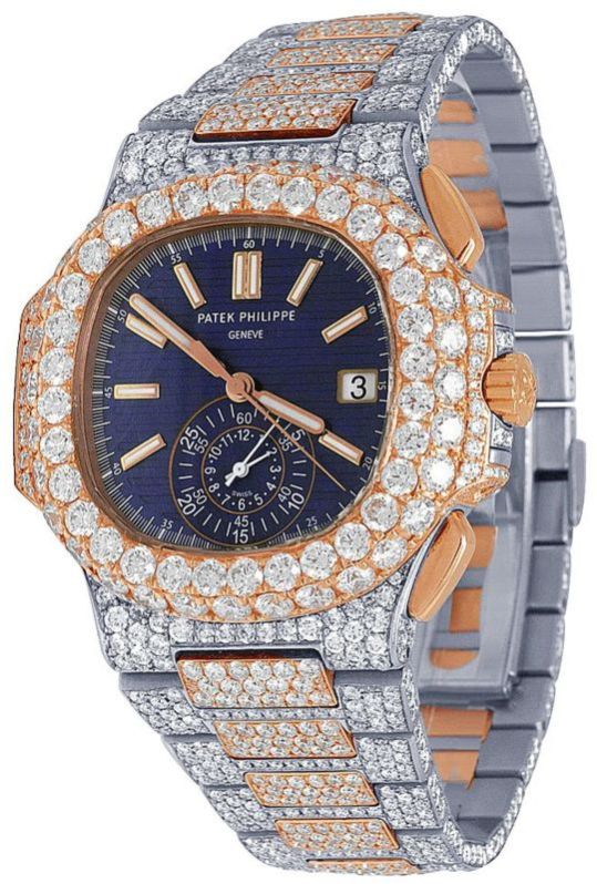 Patek Moissanite Iced Out Hip Hop Diamond Watch