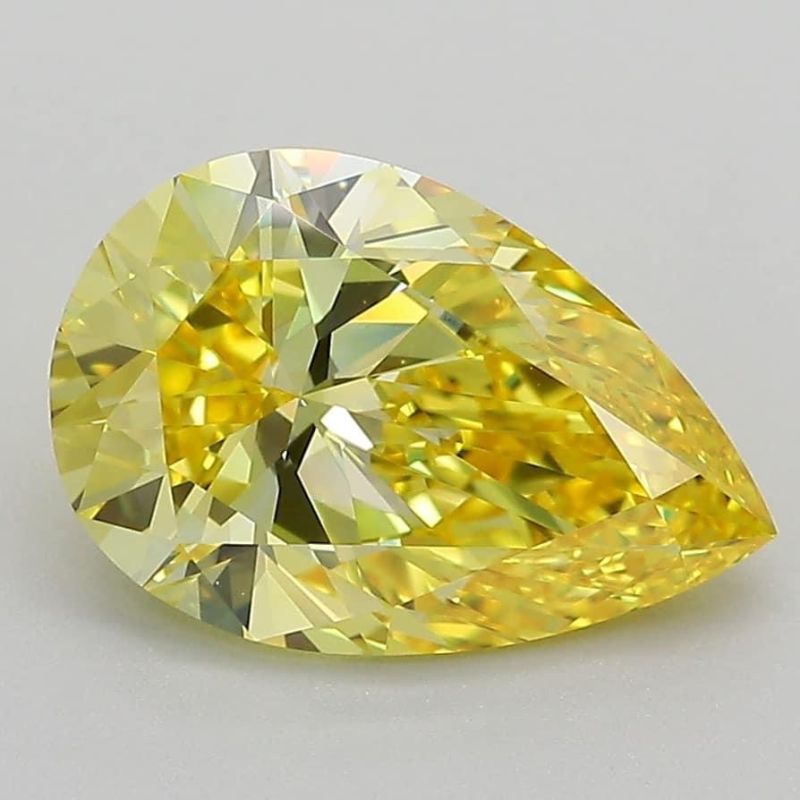 Gra Certified Pear Shaped Moissanite Diamond