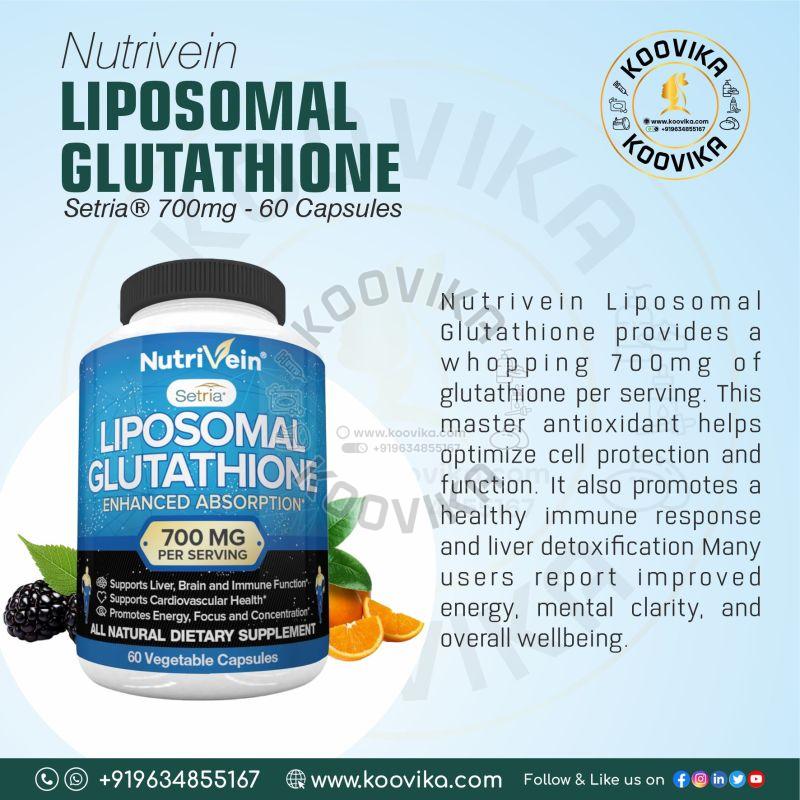 Nutrivein Liposomal Glutathione Setria&AMP;reg; 700mg - 60 Capsules