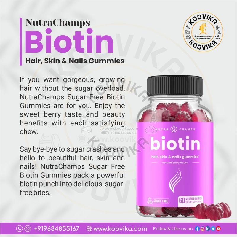 NutraChamps Sugar Free Biotin Gummies