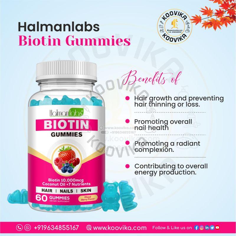 ONE1X Biotin Hair Growth Supplement 10,000 Mcg 60 Gummies