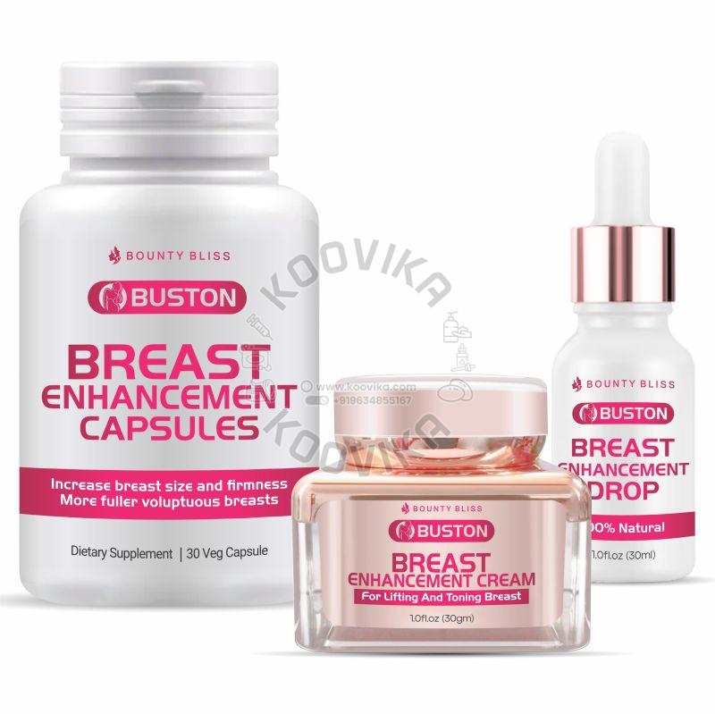 Bounty Bliss Breast Enhancement Cream Capsule Liquid Drops Combo