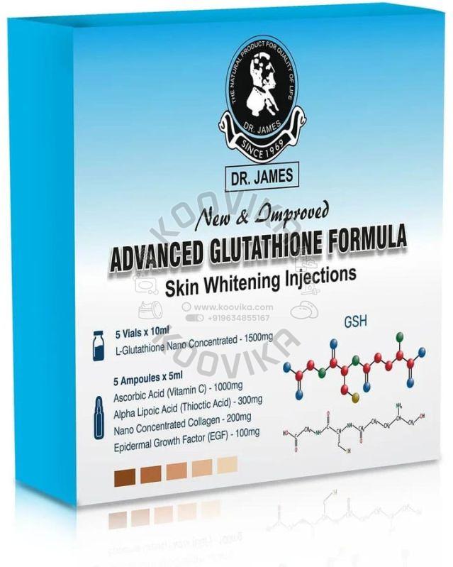 Dr James Glutathione 1500mg Skin Whitening Injection