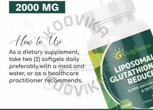 Guigmiens Liposomal Glutathione Reduced 2000 MG Dietary Supplement