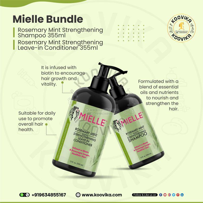 Mielle Bundle Rosemary Mint Strengthening Shampoo 355 Ml &AMP;AMP;AMP; Rosemary Mint Strengthening Conditioner 3