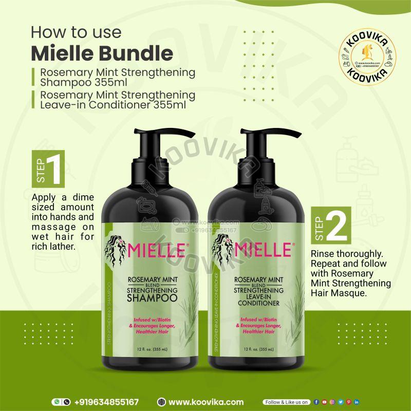 Mielle Bundle Rosemary Mint Strengthening Shampoo 355 Ml &AMP;AMP;AMP; Rosemary Mint Strengthening Conditioner 3