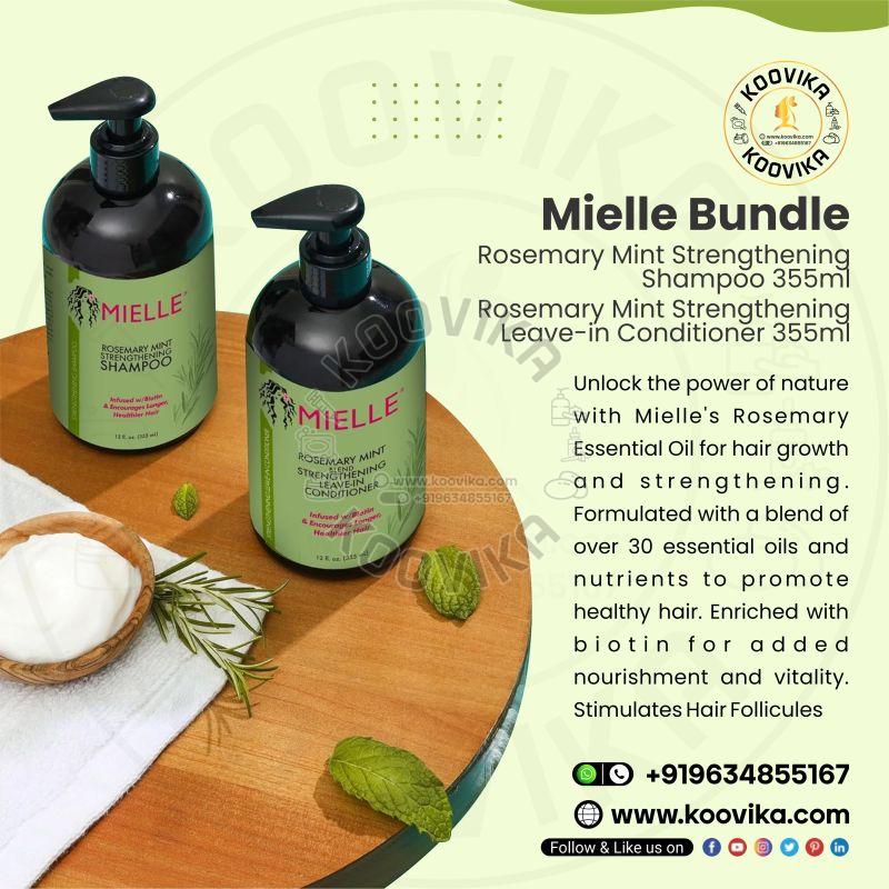 Mielle Bundle Rosemary Mint Strengthening Shampoo 355 Ml &AMP;AMP;AMP; Rosemary Mint Strengthening Conditioner 3