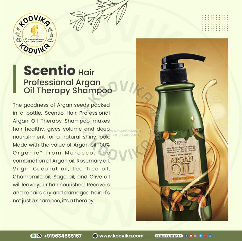 Scentio Hair Professional Argan Oil Therapy Shampoo, 500 Ml(Made In Thailand)