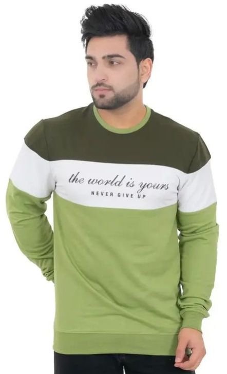 Mens Printed Full Sleeve T Shirt