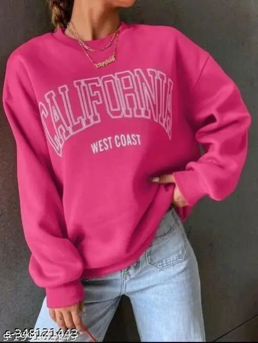 Ladies Printed Sweatshirt