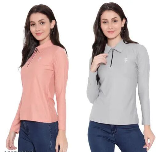 Full Sleeve Ladies Polo T Shirt