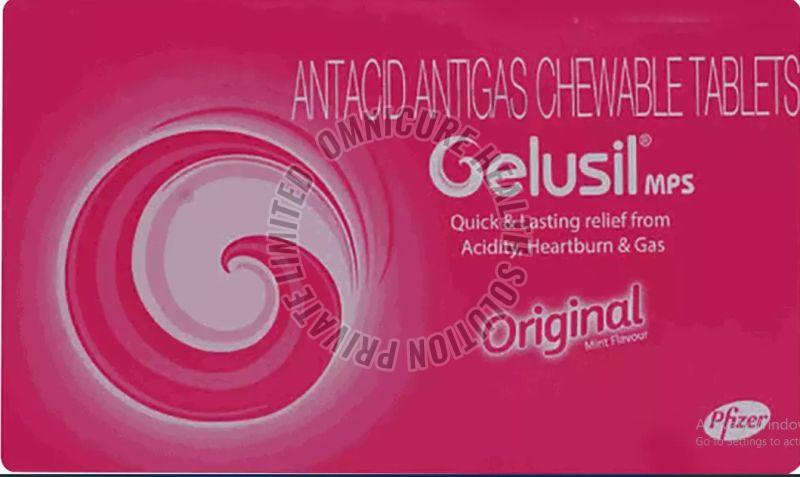 Antacid Antigas Chewable Tablet - Gelusil Mps