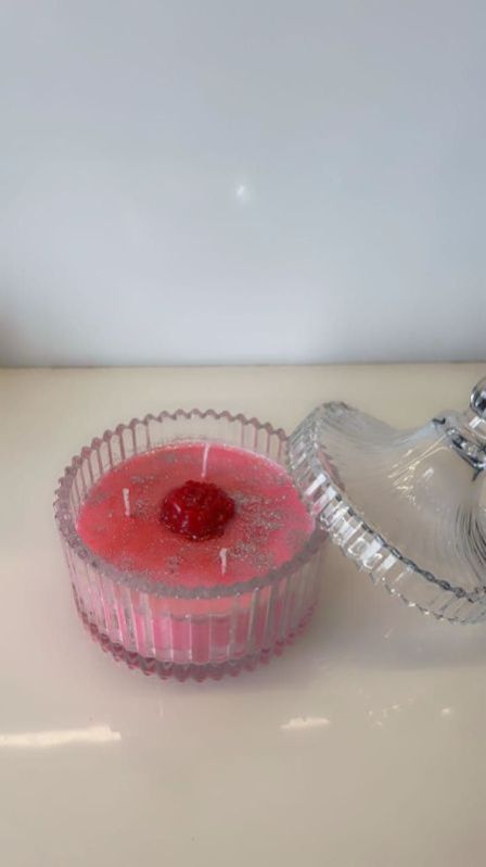 Pink Jar Rose Scented Candle