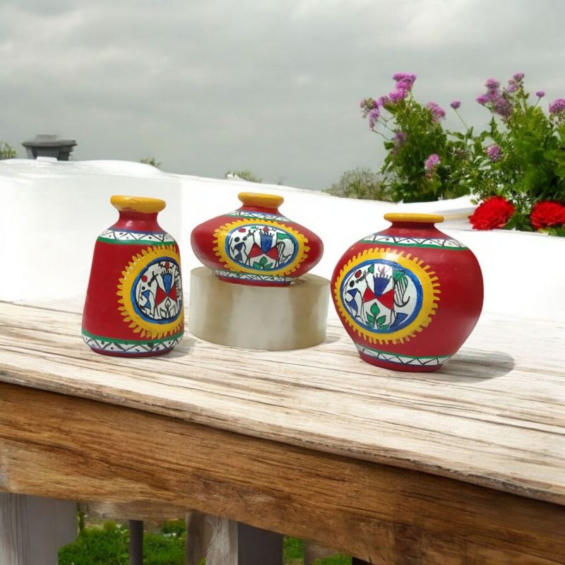 Christmas Gifting Handpainted Pots Set