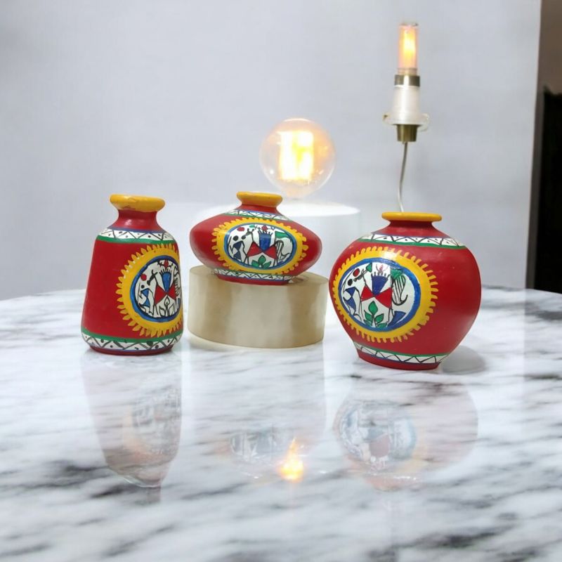 Christmas Gifting Handpainted Pots Set