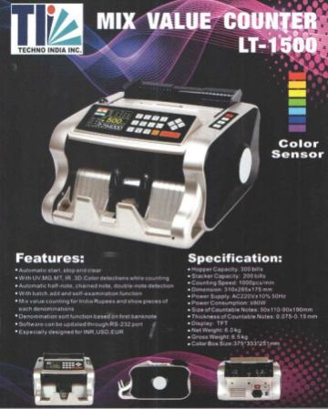 Mix Note Value Counting Machine LT-1500