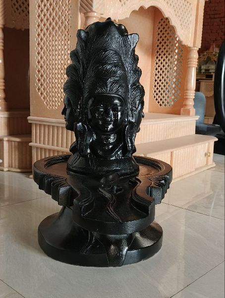 Black Marble Panchmukhi Shivlinga