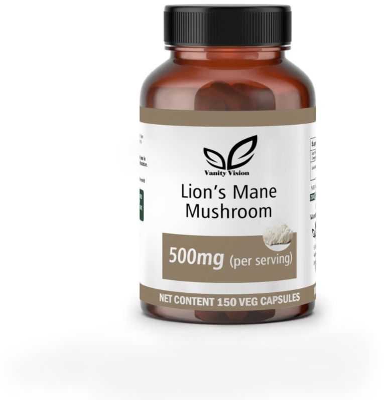 Lion's Mane Mushroom 500 mg Capsules