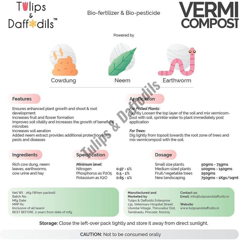 Neem Powered Vermicompost- Bulk Supply