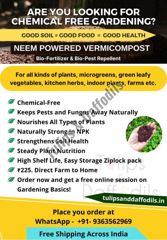 Neem Powered Vermicompost- Bulk Supply