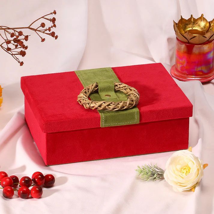 Red Rectangular MDF Gift Box