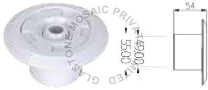 SP1432 White Plastic Eyeball Inlet Nozzle