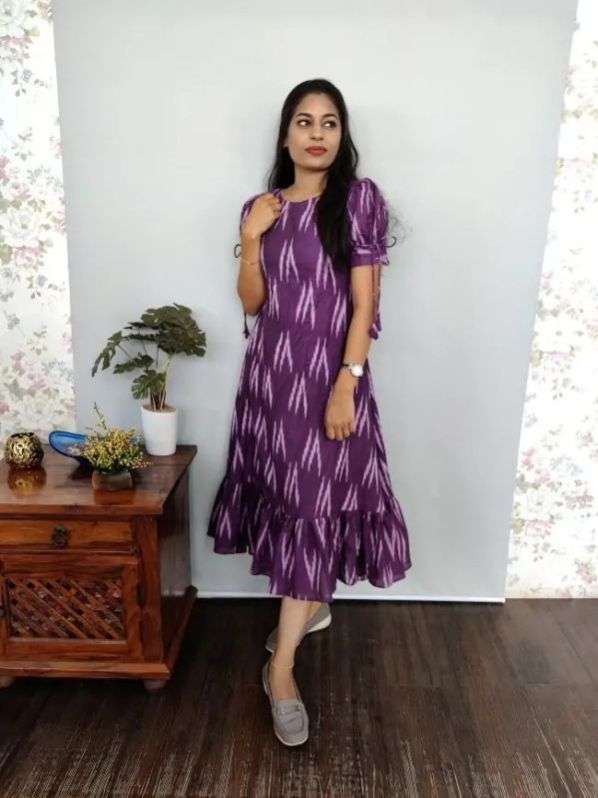 Ikkat Frock Style Kurti