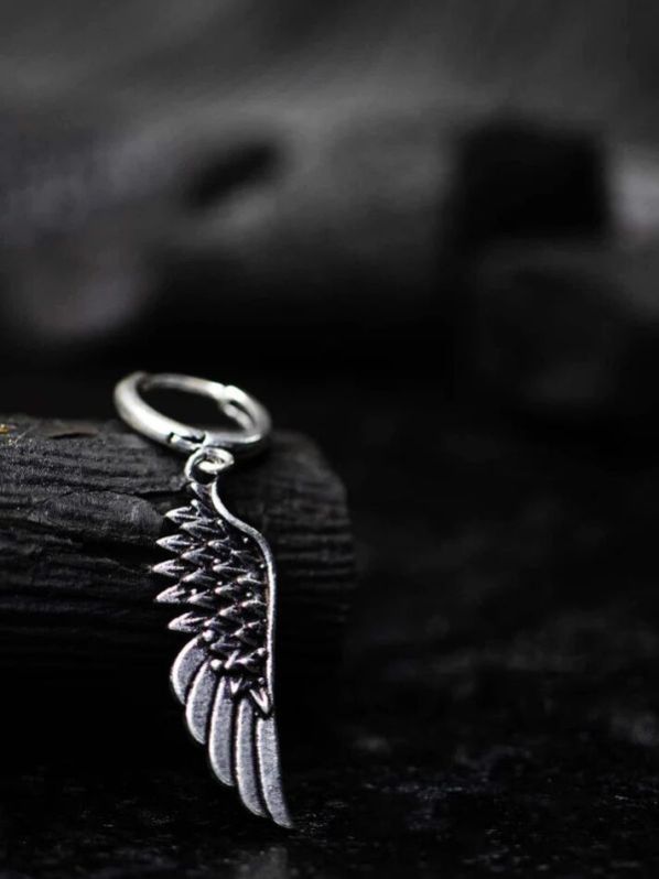 Angel Wing Single Earring For Men