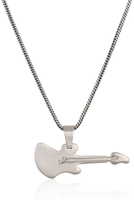 Stainless Steel Music Guitar Pendant