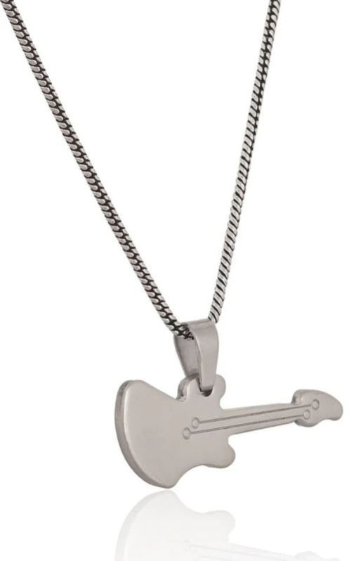 Stainless Steel Music Guitar Pendant