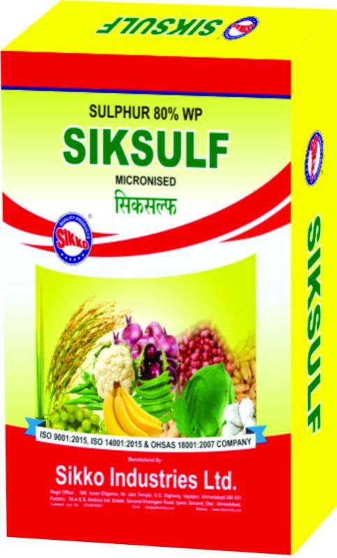 Sulphur 80% Wp (fungicide)