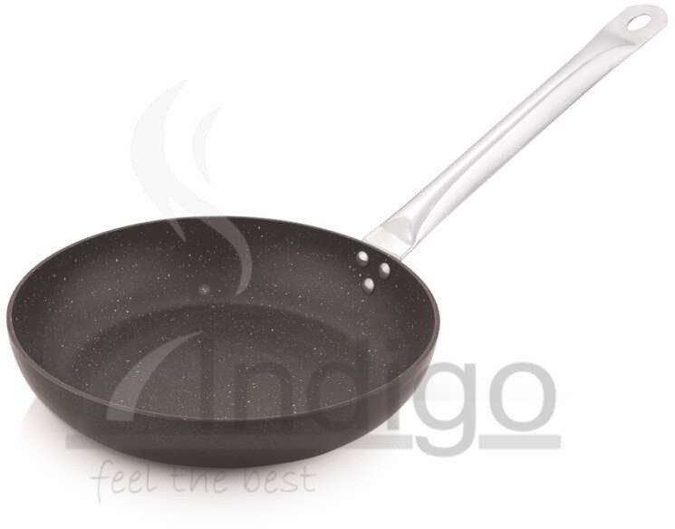 Aluminium Commercial Fry Pan Induction Base Handle
