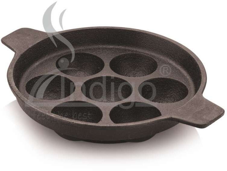Cast Iron Appam Pan Double Hdl