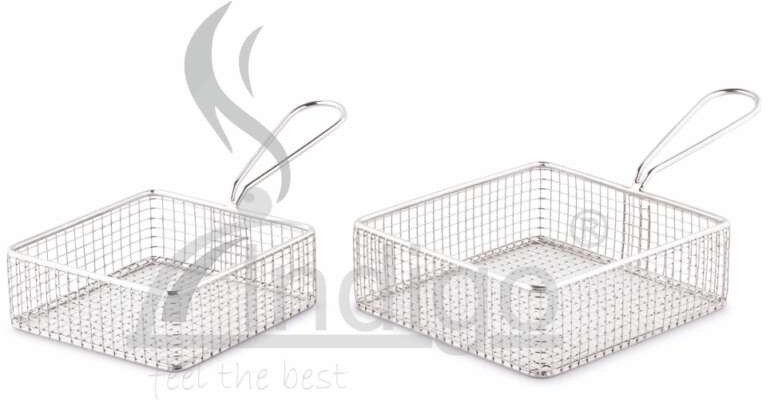 Mini SS Serving Sqr Basket