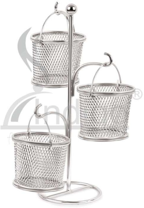 SS Mini Serving Antique Tree  Basket