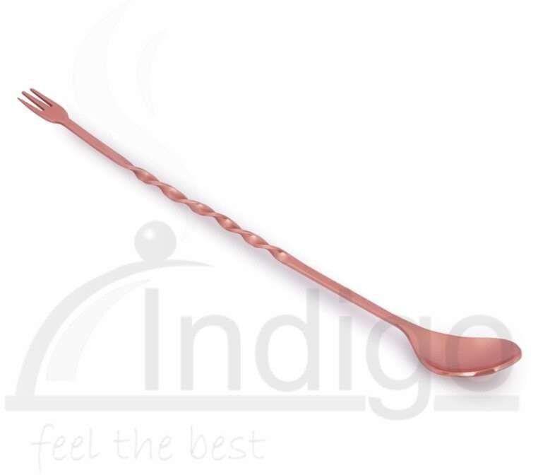 SS Bar Copper Fork Tail Spoon