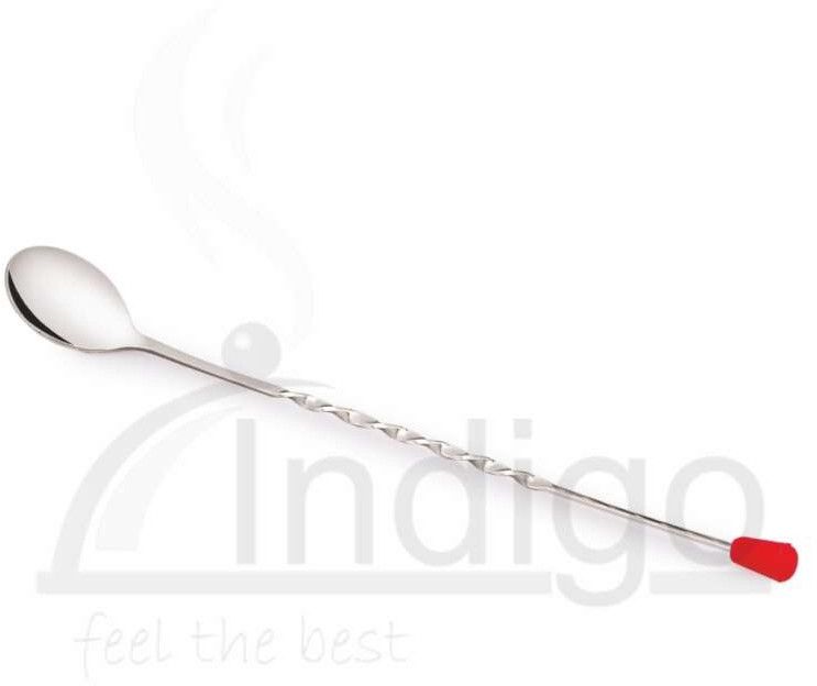 SS Bar Spoon With Red Knob