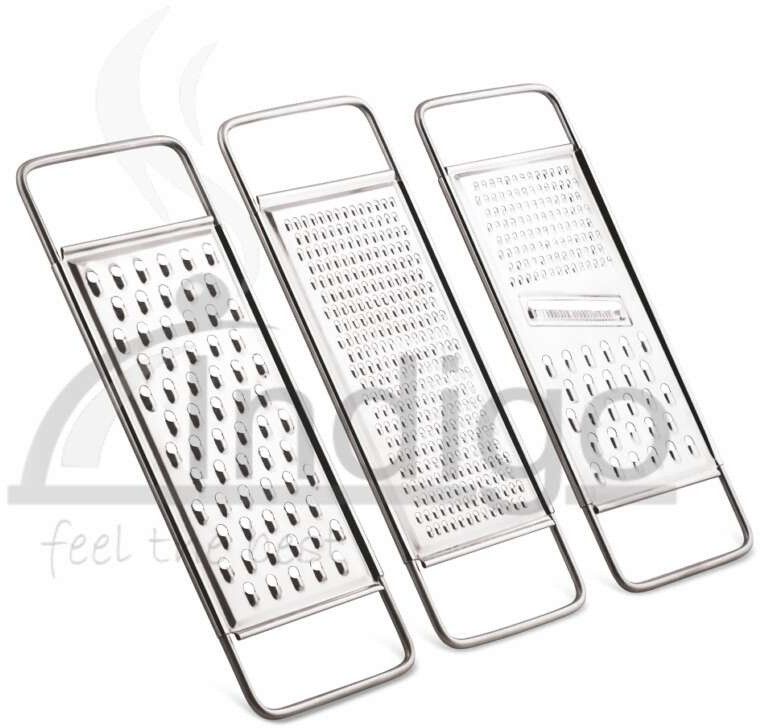 SS Flat Grater Regular Bigger Multi Use Holes
