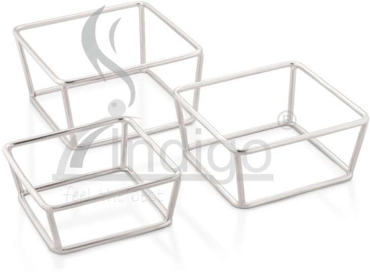 SS Square Riser Stand Set
