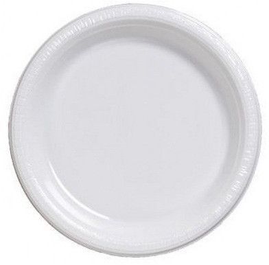 Plain Disposable White Paper Plate