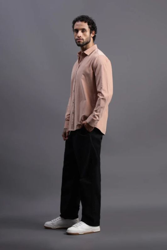 Apricot Pink Corduroy Shirt